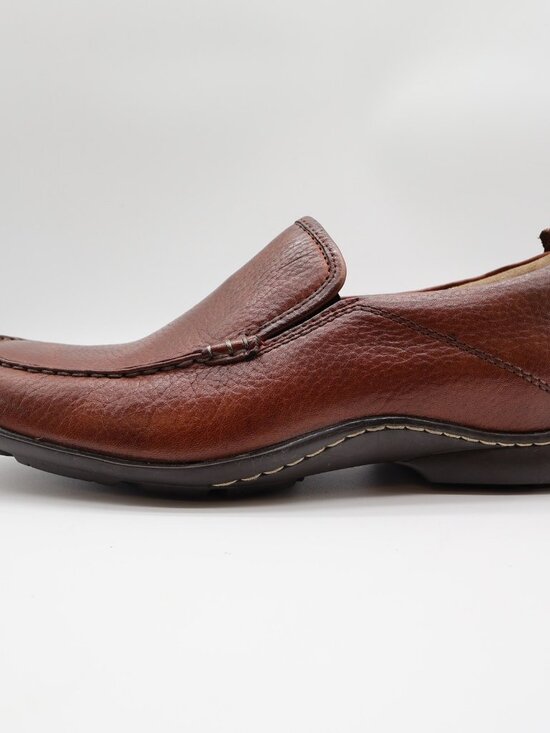 Hush Puppies GT Loafers Mens 9W Red Brown Leather Slip On Bounce H12466 main image 5